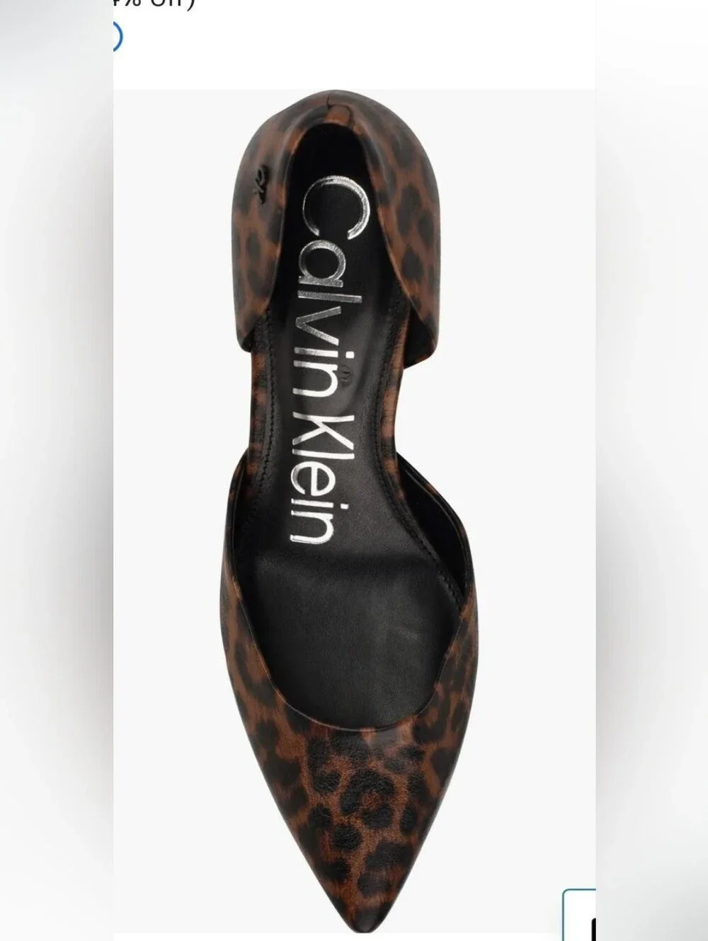 Calvin Klein Leopard Print Pointed-Toe Stiletto Pump - Brown & Black